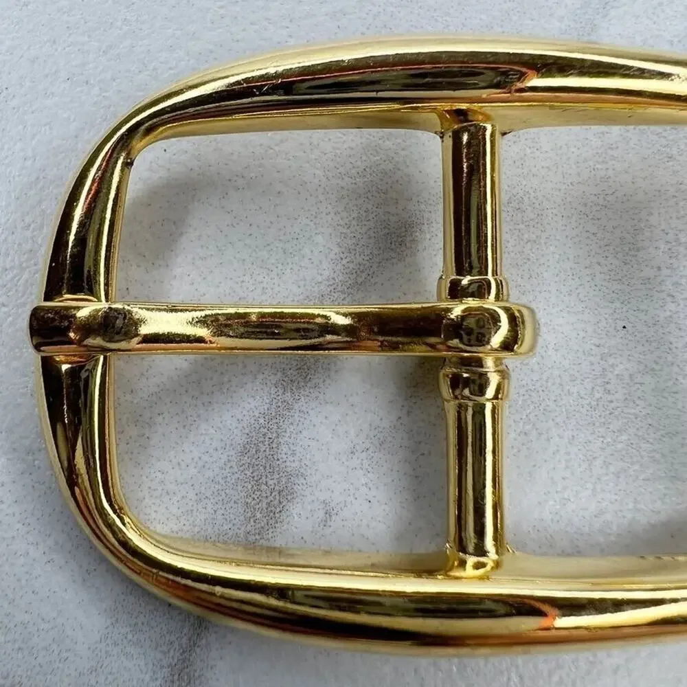 Vintage Gold Tone Simple Basic Belt Buckle for up to 1 Inch Belt